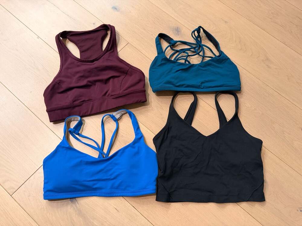 Lot of 4 Lululemon Women's Assorted Sports Bra Bundle, Various Styles size 4 - Picture 5 of 9
